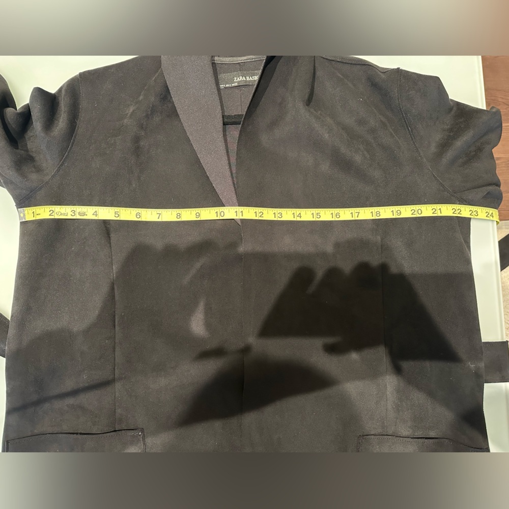 Zara Basic Black Suede Jacket - image 5